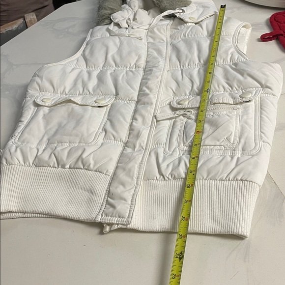 PIMKIE retro fur trimmed hooded puffer vest - Picture 4 of 9